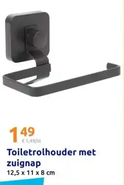 Action Toiletrolhouder met zuignap aanbieding