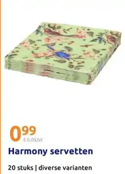 Action Harmony servetten aanbieding