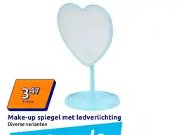 Action Make-up spiegel met ledverlichting aanbieding