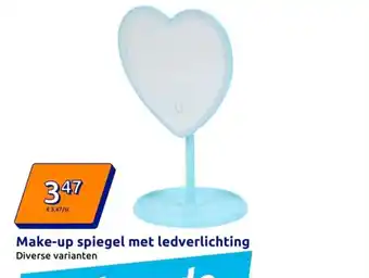 Action Make-up spiegel met ledverlichting aanbieding
