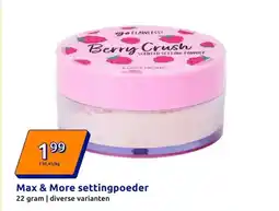 Action Max & More settingpoeder aanbieding