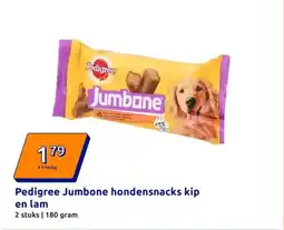 Action Pedigree Jumbone hondensnacks kip en lam aanbieding