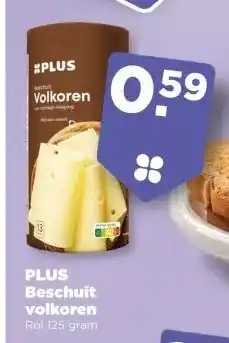 PLUS PLUS Beschuit volkoren aanbieding