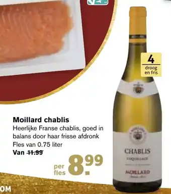 Hoogvliet Moillard Chablis 750ml aanbieding