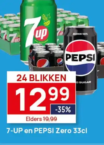 Butlon 7-UP en PEPSI Zero aanbieding
