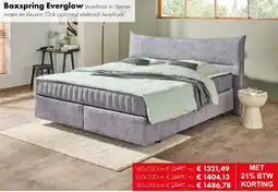 Woonsquare Boxspring Everglow aanbieding