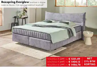 Woonsquare Boxspring Everglow aanbieding