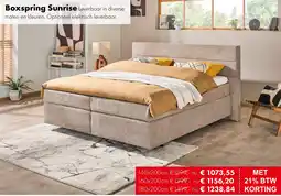 Woonsquare Boxspring Sunrise aanbieding