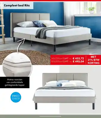 Woonsquare Compleet bed Ritz aanbieding
