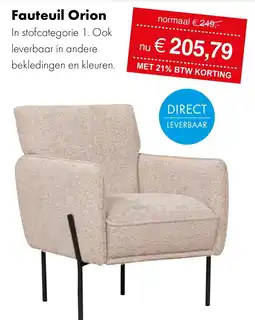 Woonsquare Fauteuil Orion aanbieding