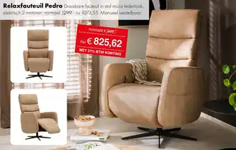 Woonsquare Relaxfauteuil Pedro aanbieding