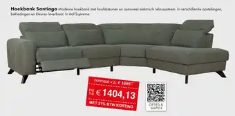 Woonsquare Hoekbank Santiago aanbieding