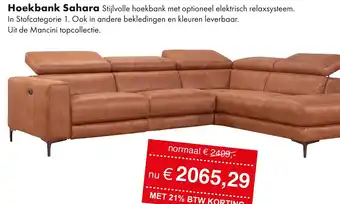 Woonsquare Hoekbank Sahara aanbieding
