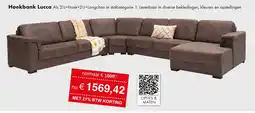 Woonsquare Hoekbank Lucca aanbieding