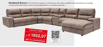 Woonsquare Hoekbank Denver aanbieding