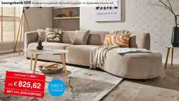 Woonsquare Loungebank Cliff aanbieding