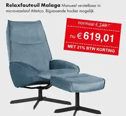 Woonsquare Relaxfauteuil Malaga aanbieding