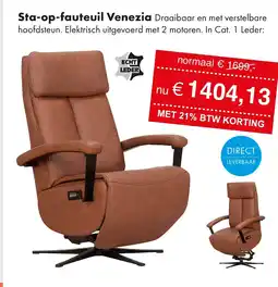 Woonsquare Sta-op-fauteuil Venezia aanbieding