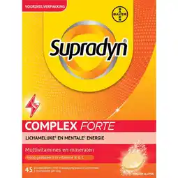 Plein.nl gratis verzending1+1 gratis: Supradyn Complex Forte 45 aanbieding