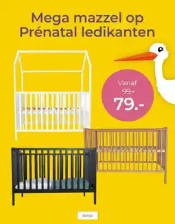 Prenatal Mega mazzel op Prénatal ledikanten aanbieding