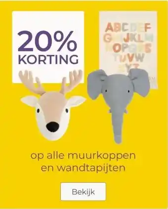 Prenatal op alle muurkoppen en wandtapijten aanbieding