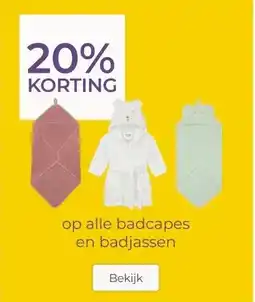 Prenatal op alle badcapes en badjassen aanbieding