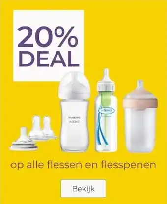 Prenatal op alle flessen en flesspenen aanbieding
