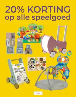 Prenatal 20% KORTING op alle speelgoed aanbieding