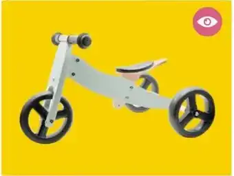 Prenatal Prénatal houten loopfiets 4-in-1 Soft green grey aanbieding