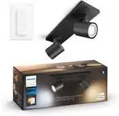 MediaMarkt PHILIPS HUE Runner opbouwspot WA DS 2-spots Zwart aanbieding