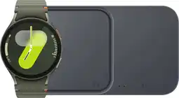 Coolblue Samsung Galaxy Watch 7 Groen 44mm + Duo Draadloze Oplader aanbieding