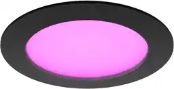 Coolblue Philips Hue inbouwspot Slim - White and color - 170mm - zwart aanbieding