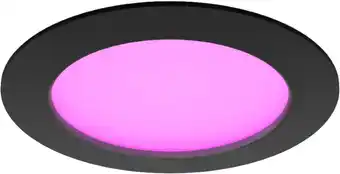 Coolblue Philips Hue inbouwspot Slim - White and color - 170mm - zwart aanbieding