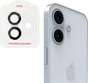 Coolblue BlueBuilt Apple iPhone 16/16 Plus Camera Lens Protector Aluminium aanbieding