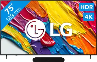 Coolblue LG 75 QNED82 4K (2025) + Sonos Ray Zwart aanbieding