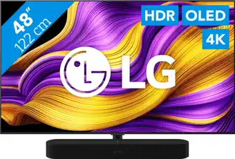 Coolblue LG 48 OLED EVO G56 4K (2025) + Sonos Beam Gen2 Zwart aanbieding