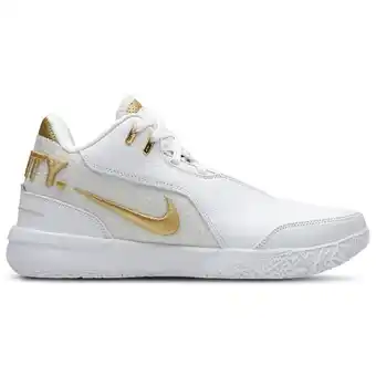 Foot Locker Nike LeBron Sneakers Heren - Wit - Maat 43 - Mesh/Synthetisch aanbieding