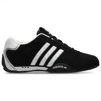 Foot Locker Adidas Adiracer Lo Sneakers Dames - Zwart - Maat 39 1/3 - Leer aanbieding