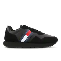 Foot Locker Tommy Jeans Runner Sneakers Heren - Zwart - Maat 40 - Mesh/Synthetisch aanbieding