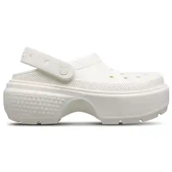 Foot Locker Crocs Stomp Slippers en Sandalen Dames - Wit - Maat 41-42 - Thermoplastische aanbieding