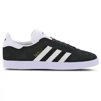 Foot Locker Adidas Gazelle Sneakers Heren - Zwart - Maat 40 - Leer aanbieding
