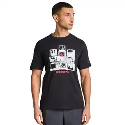 Foot Locker Adidas Graphics T-shirts Heren - Zwart - Maat XS aanbieding