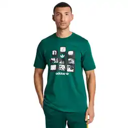 Foot Locker Adidas Graphics T-shirts Heren - Groen - Maat XS aanbieding