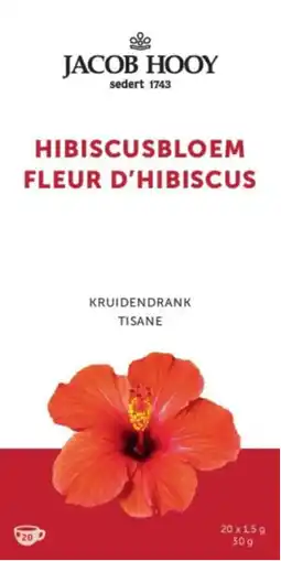 De Online Drogist Jacob Hooy Hibiscusbloem Theezakjes aanbieding