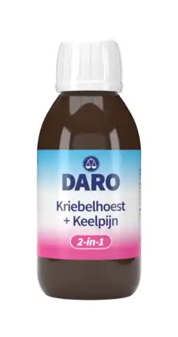 De Online Drogist Daro 2-in-1 Kriebelhoest + Keelpijn Drank aanbieding