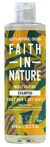 De Online Drogist Faith In Nature Shea & Argan Moisturizing Shampoo aanbieding