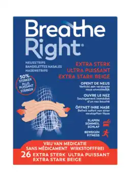 De Online Drogist Breathe Right Neusstrips Extra Sterk aanbieding