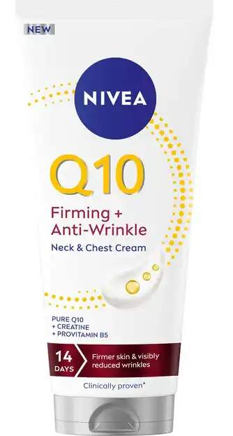 De Online Drogist Nivea Q10 Firming + Anti-Wrinkle Neck & Chest cream aanbieding