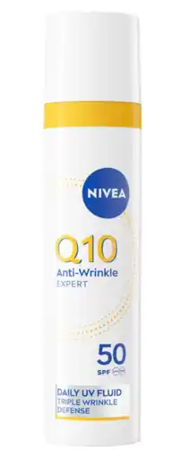 De Online Drogist Nivea Q10 Expert Daily Anti-UV Fluid SPF50 aanbieding
