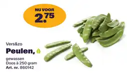 Bidfood Vers&zo Peulen, gewassen aanbieding